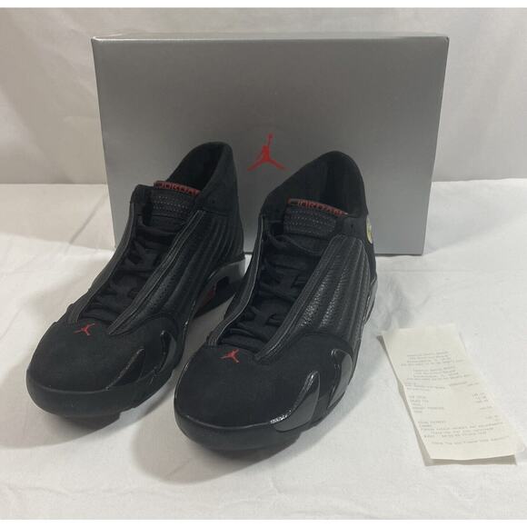Nike Air Jordan 14 1999 OG XIV 136016-001 Black Varsity Red The Last Shot Sz12 - Picture 1 of 16